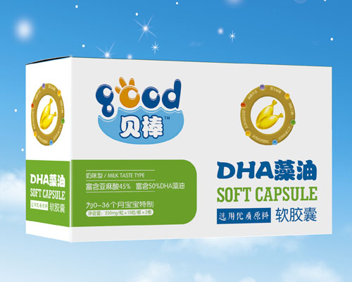 貝棒DHA藻油軟膠囊