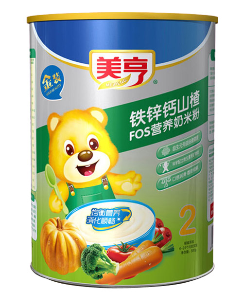 美亨紙聽(tīng)裝鐵鋅鈣山楂FOS營(yíng)養(yǎng)奶米粉2段