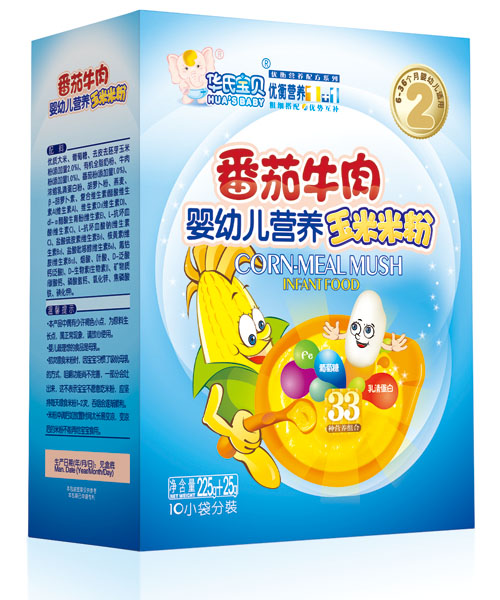 華氏寶貝番茄牛肉玉米米粉盒裝