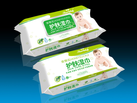 貝聰XBC85金銀花護(hù)膚濕巾85片綠色