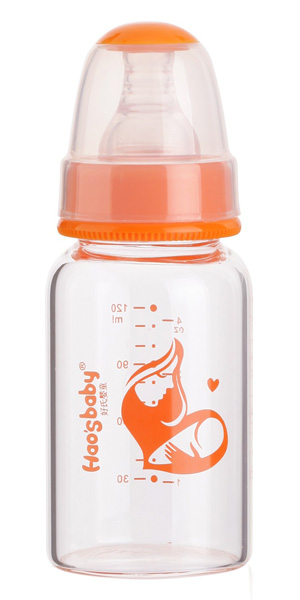 好氏嬰童標(biāo)口晶鉆玻璃奶瓶120ML