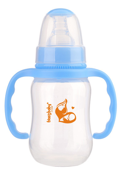 好氏嬰童標口雙柄藍色PP奶瓶