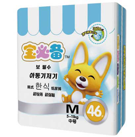 寶必備韓式嬰兒紙尿片M46片