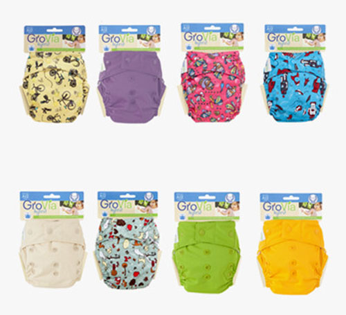 Grovia扣式布尿褲包層