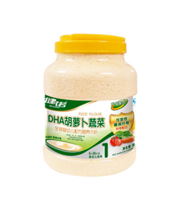 健諾DHA胡蘿卜蔬菜營(yíng)養(yǎng)米粉1段