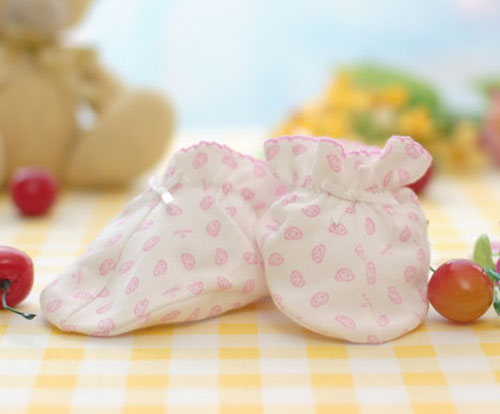 藕糖氏嬰兒護(hù)腳套粉色