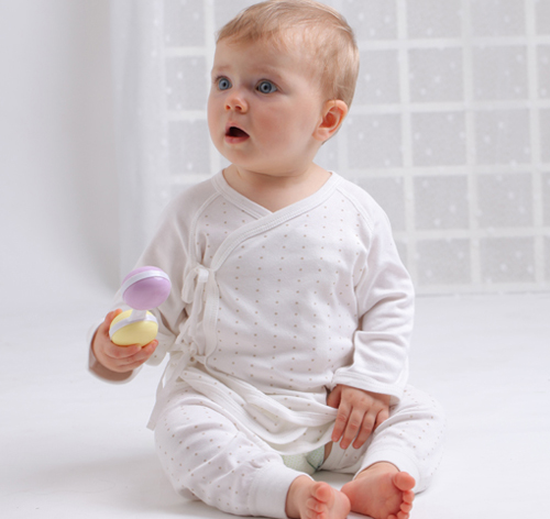 藕糖氏嬰兒內衣白色