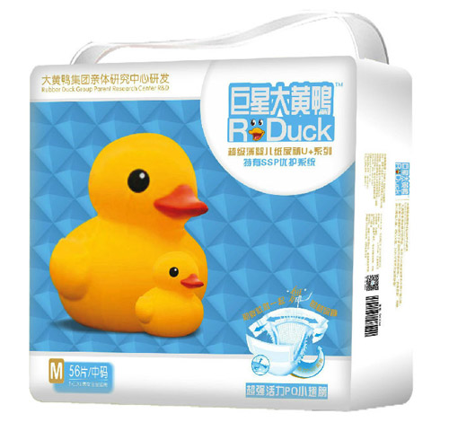 大黃鴨巨星大黃鴨紙尿片M56片