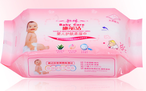 施爾潔嬰兒護(hù)膚柔濕巾80抽