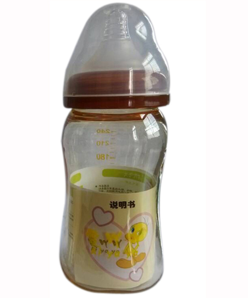 愛(ài)吖吖無(wú)柄多功能PPSU奶瓶240ml