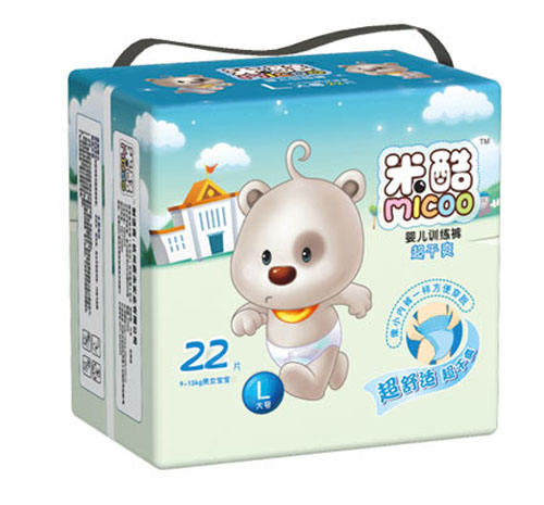 米酷超干爽嬰兒訓(xùn)練褲(大號)