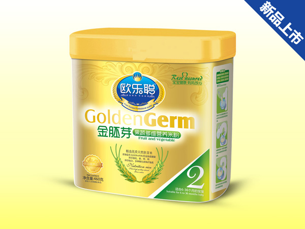 歐樂聰金胚芽果蔬多維營養(yǎng)米粉2段
