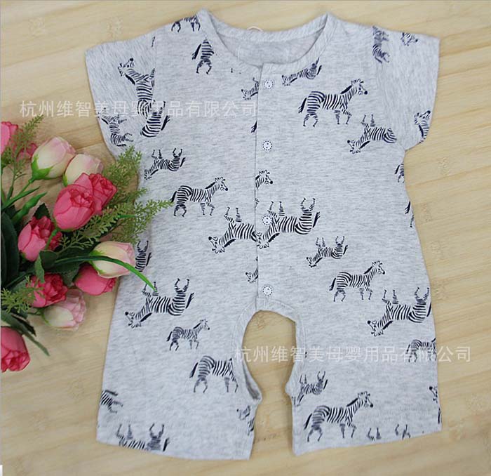 嬰悅家純棉嬰兒開檔爬爬服