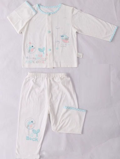 摩可拿新款寶寶開衫內(nèi)衣套裝