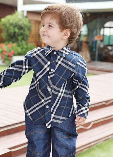 摩可拿英倫風(fēng)尚男童襯衫