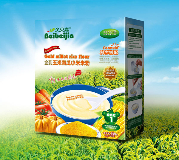 貝貝嘉玉米南瓜小米米粉1段