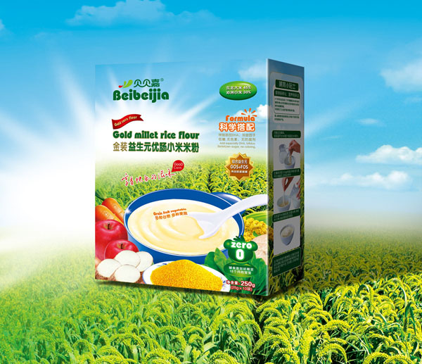 貝貝嘉益生元優(yōu)腸小米米粉0段