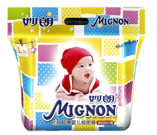 妙朗時(shí)尚超薄嬰兒紙尿褲L28片