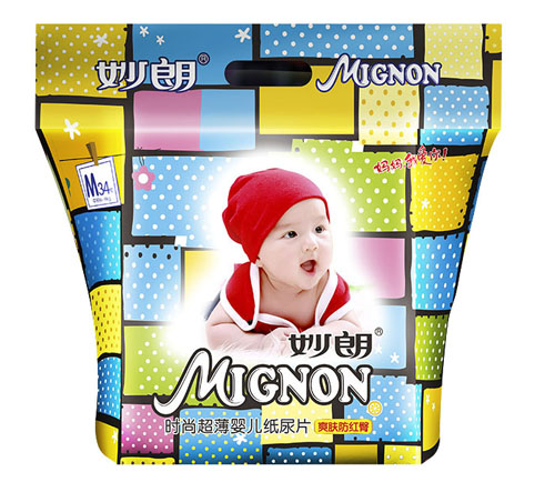 妙朗時(shí)尚超薄嬰兒紙尿片M34片