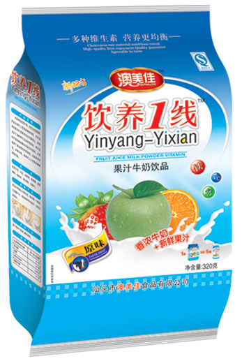 澳美佳原味果汁牛奶飲品