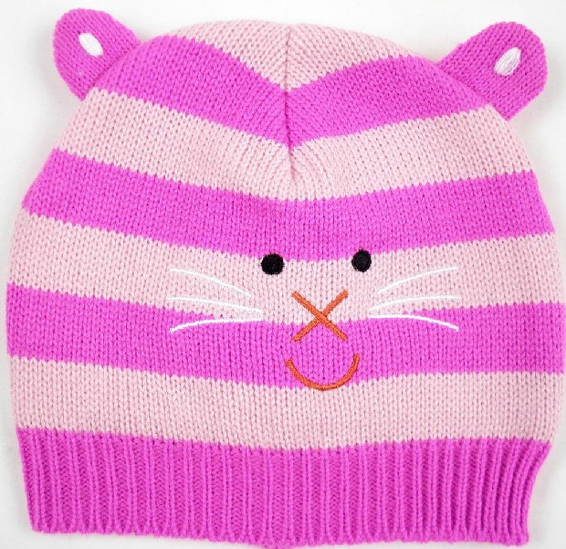 幼之戀卡通動(dòng)物幼兒帽品紅