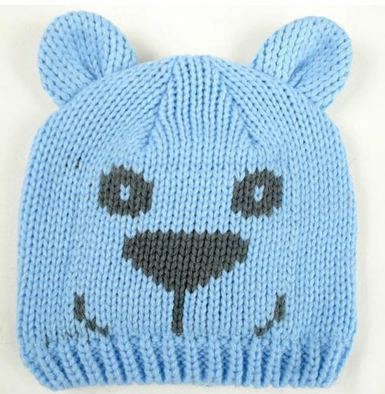 幼之戀卡通熊youe帽藍(lán)色