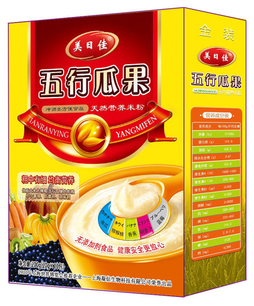 美日佳五行瓜果營養(yǎng)米粉