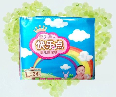 快樂點(diǎn)超薄紙尿褲大碼24片