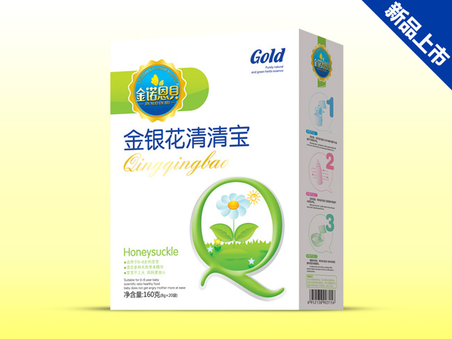 金諾恩貝盒裝金銀花清清寶