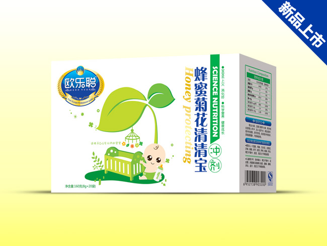 歐樂(lè)聰盒裝蜂蜜菊花清清寶沖劑