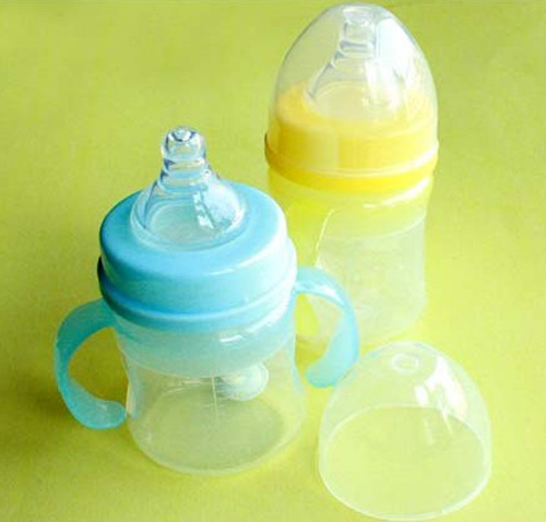 圭皎寬口徑自動吸管硅膠奶瓶