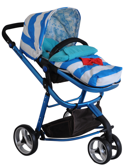 貝之星嬰兒推車T5000型淡藍色