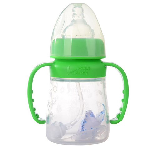 矽利康嬰兒硅膠奶瓶綠色