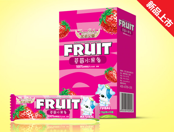 金諾貝嬰草莓水果條盒裝