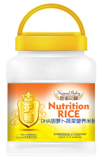 金諾貝嬰護(hù)暢DHA胡蘿卜蔬菜營(yíng)養(yǎng)米粉