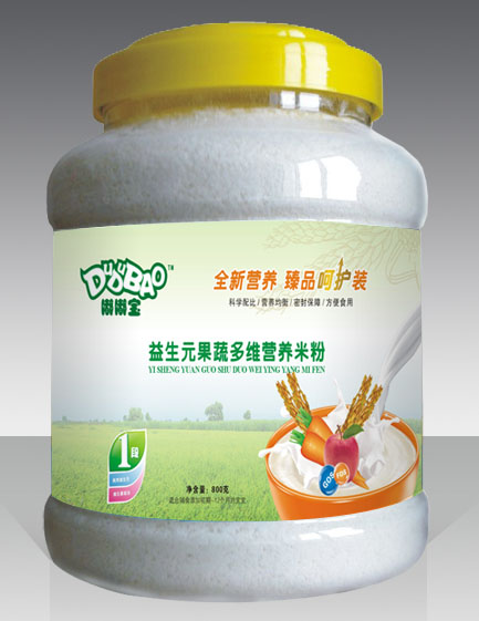 嘟嘟寶益生元果蔬多維營養(yǎng)米粉