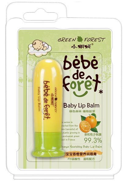 小蝌蚪寶寶香橙營養(yǎng)潤唇膏