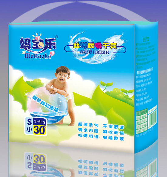 媽寶樂(lè)絲薄瞬吸干爽紙尿片S30片