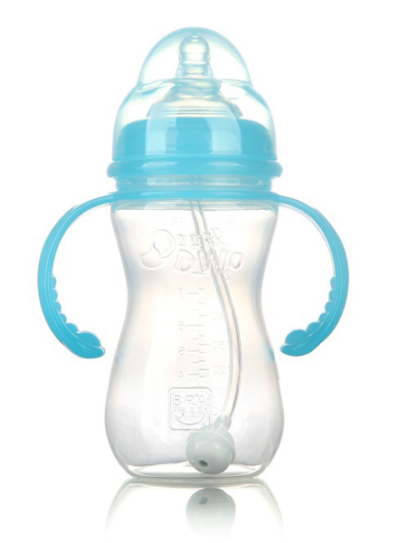 豆豆我270ml寬口帶柄PP奶瓶