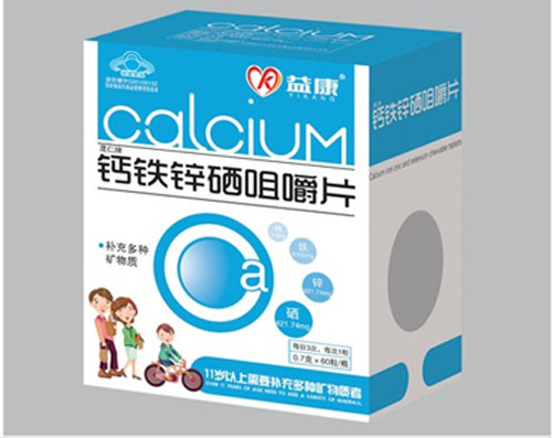 益康鈣鐵鋅硒咀嚼片