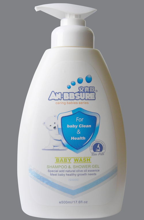 安寶舒嬰兒洗發(fā)沐浴露(抗菌潔膚)500g