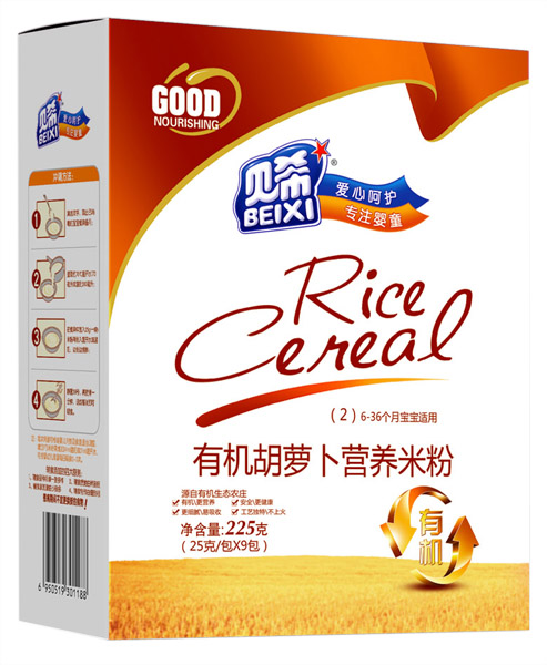 貝希有機(jī)胡蘿卜營養(yǎng)米粉