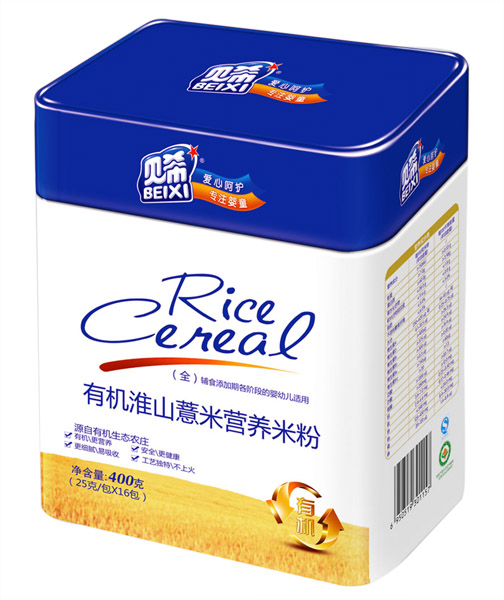 貝希有機(jī)淮山薏米營(yíng)養(yǎng)米粉聽裝