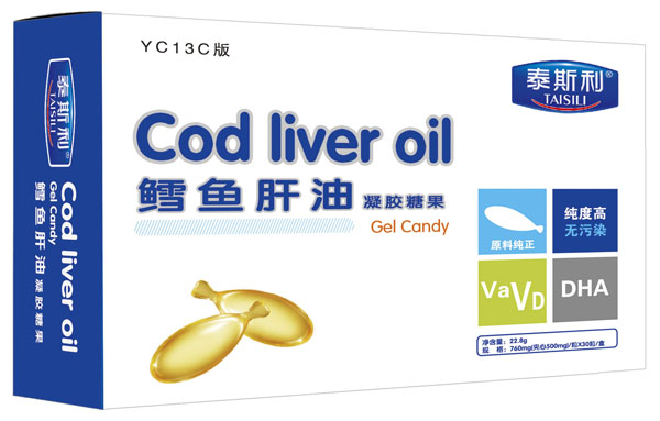 泰斯利魚肝油凝膠糖果