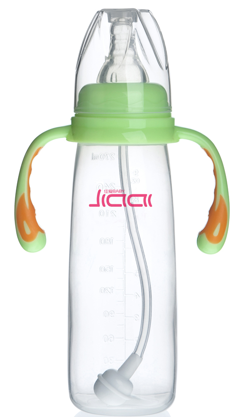 佳愛易握方形PP奶瓶(標(biāo)準(zhǔn)口徑)240ml