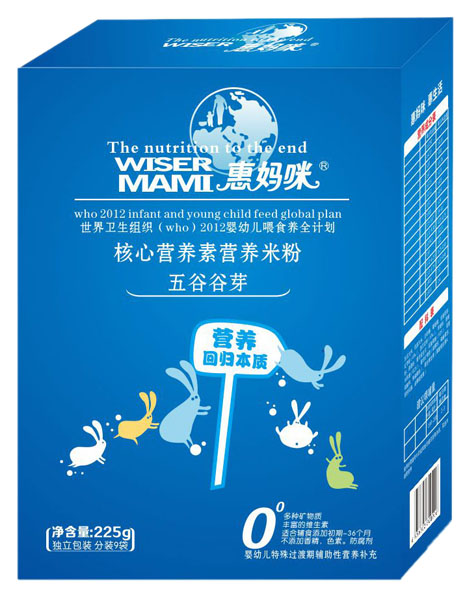 惠媽咪五谷谷芽核心營(yíng)養(yǎng)素營(yíng)養(yǎng)米粉225g