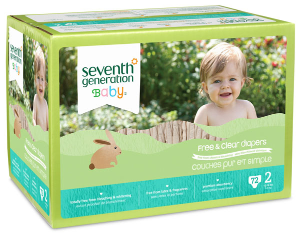 七世代箱裝嬰兒尿不濕2段