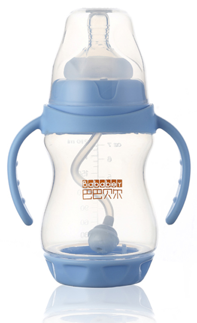 巴巴貝爾磁化防脹氣寬口PP自動(dòng)奶瓶210ML