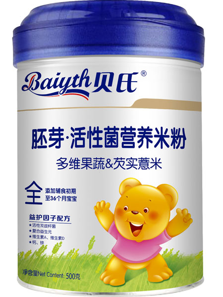 貝氏多維果蔬&芡實薏米胚芽活性菌米粉500克