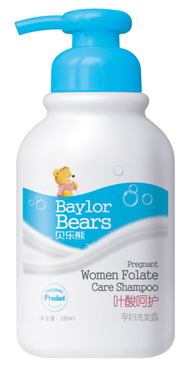 貝樂熊葉酸呵護(hù)孕婦洗發(fā)露180ML
